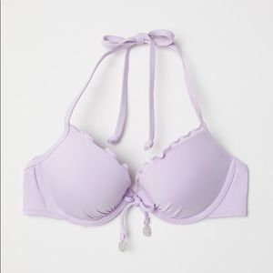 H&M Light Purple Push-up Bikini Top (NWT)